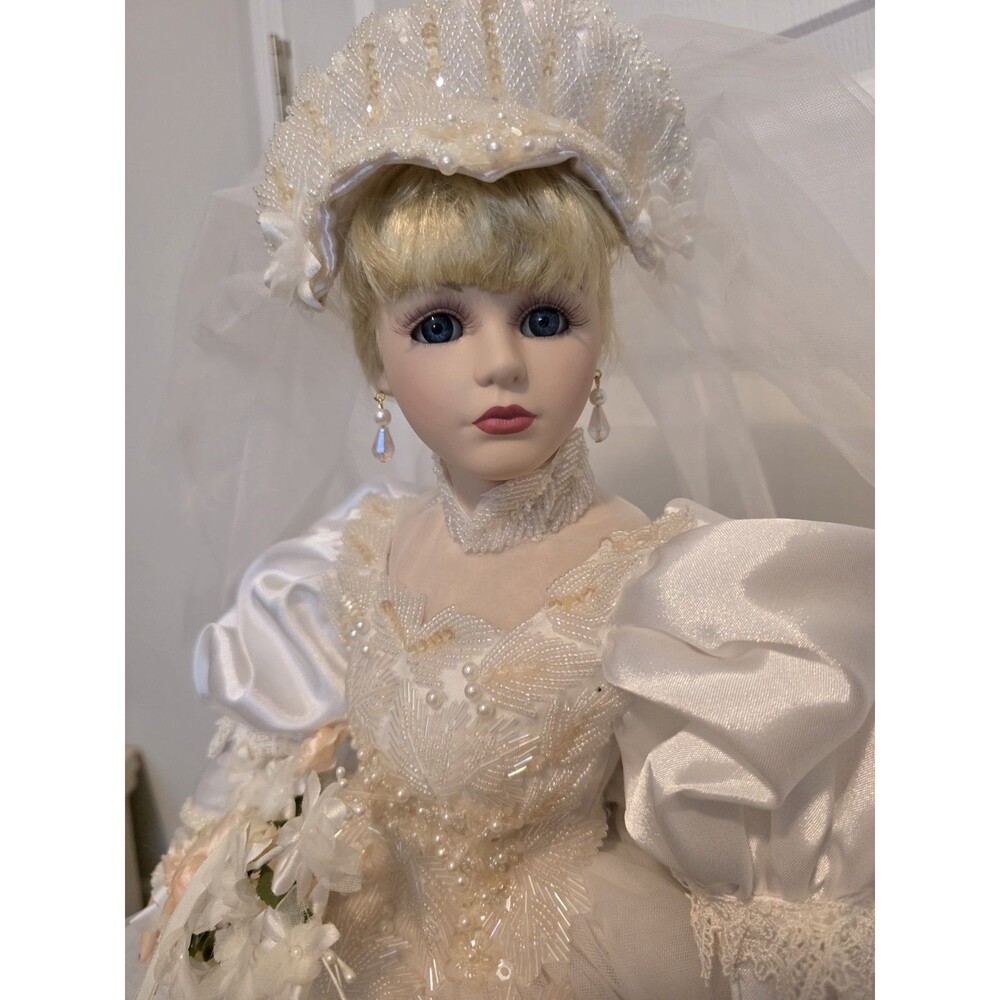 Vintage Kingstate Limited Edition Annabelle Bride Collectible Porcelain Doll